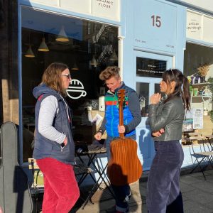 filming the slawit alien (gill B photo)